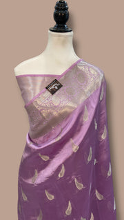 Pure Mango Silk Banarasi Handloom Saree - The Handlooms