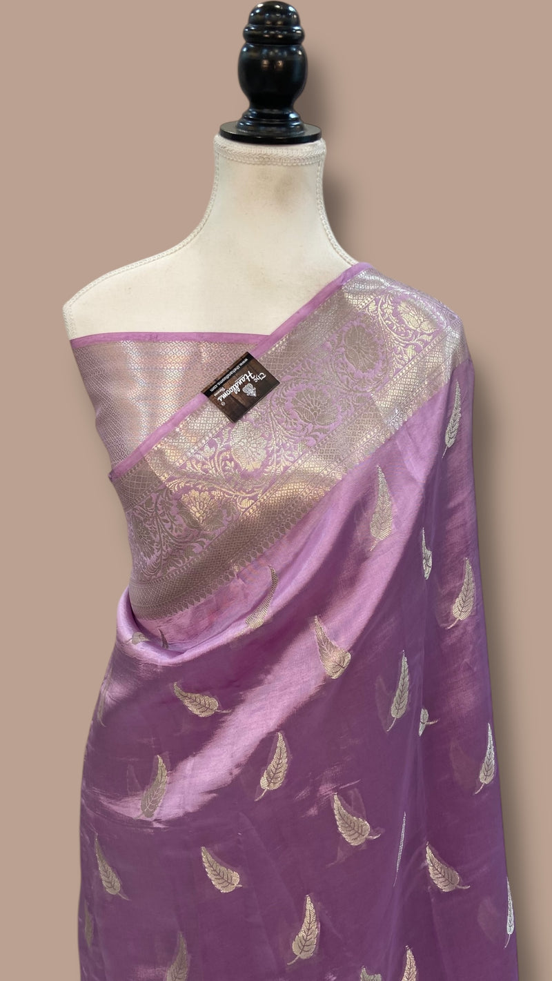Pure Mango Silk Banarasi Handloom Saree - The Handlooms