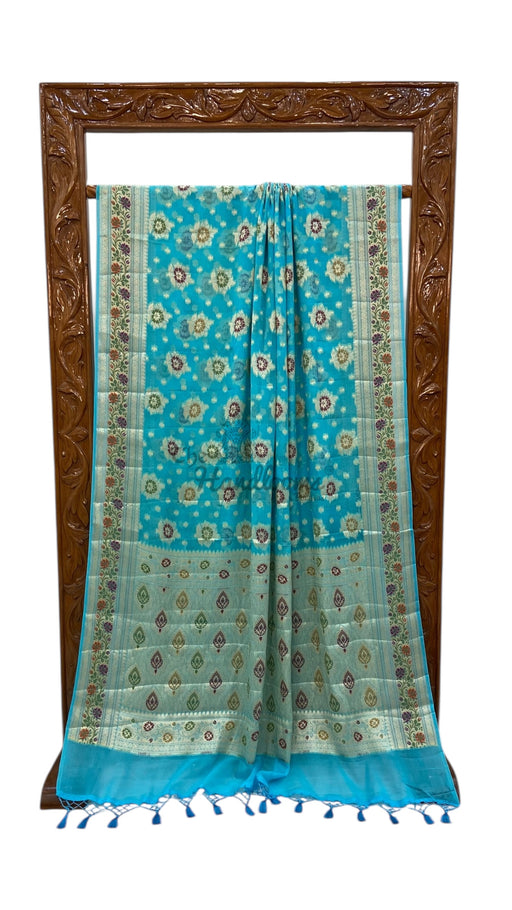 Pure Chiffon Khaddi Banarasi Saree - The Handlooms