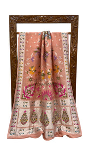 Tussar Georgette Handloom Banarasi Saree - The Handlooms