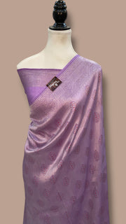 Pure Moonga Khaddi Handloom Banarasi Saree with meenakari - The Handlooms