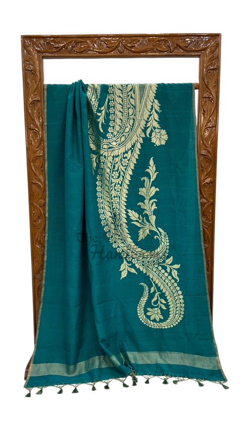 Moonga Georgette Handloom Banarasi Saree - The Handlooms