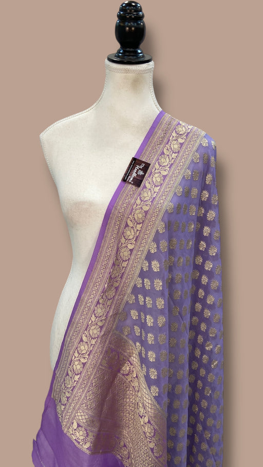 Pure Khaddi Georgette Handloom Dupatta - The Handlooms