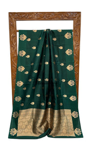 Pure Katan Silk Banarasi Handloom Saree - All over Kadua Motifs - The Handlooms