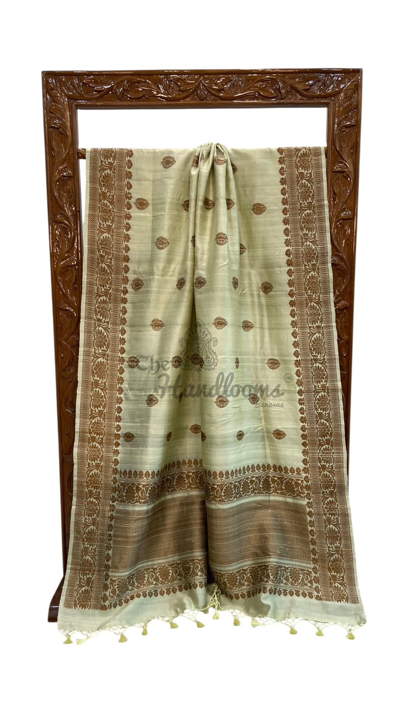 Pure Raw Silk Handloom Banarasi Saree - The Handlooms