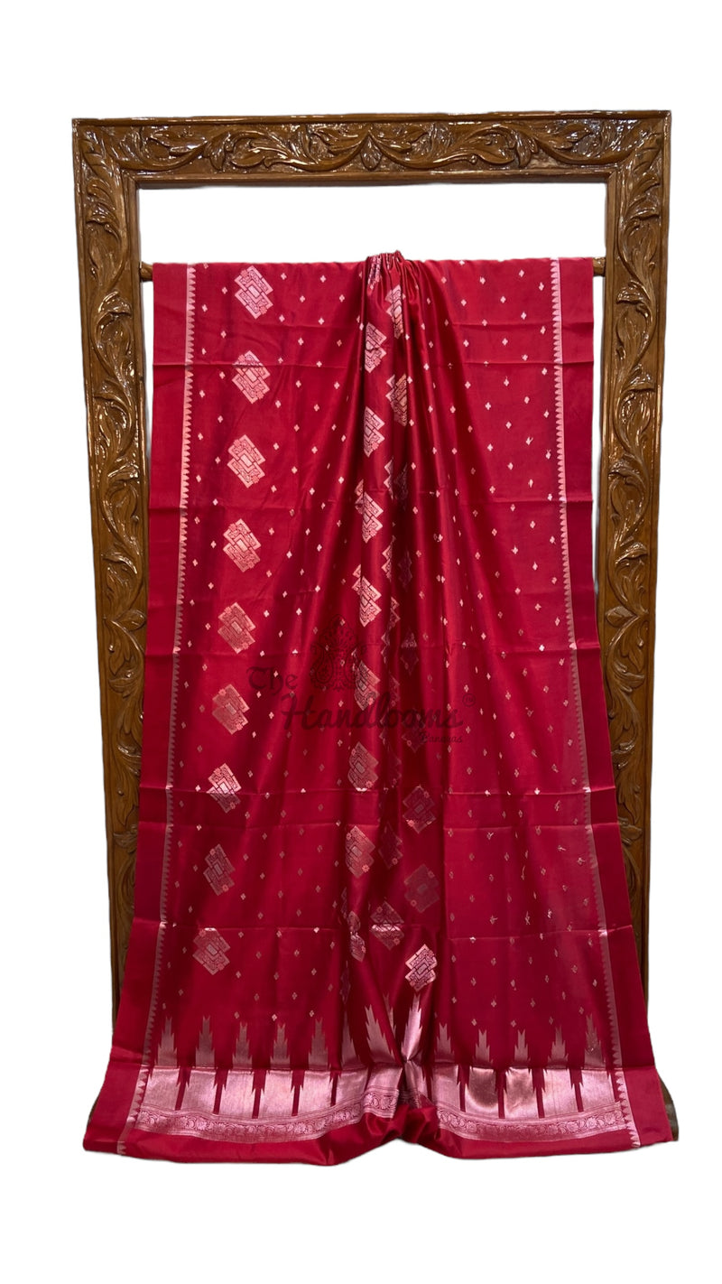 Pure Mango Silk Banarasi Handloom Saree - The Handlooms