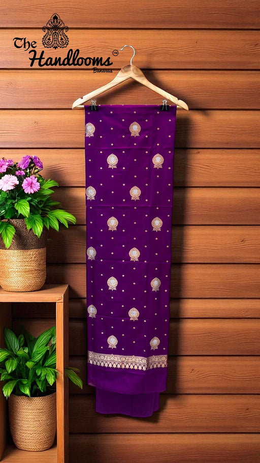 Pure Katan Silk Handlooms Banarasi Dress material - The Handlooms