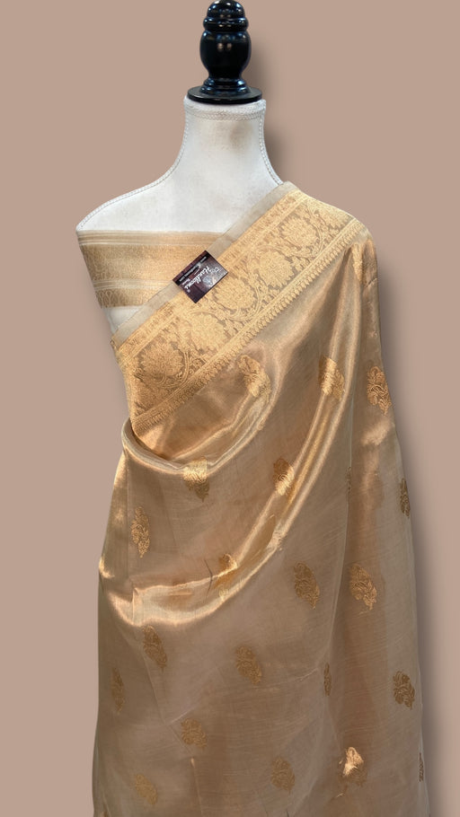 Pure Kora Tissue Handloom Banarasi Saree - The Handlooms