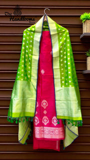 Pure Katan Silk Handlooms Banarasi Dress material - The Handlooms
