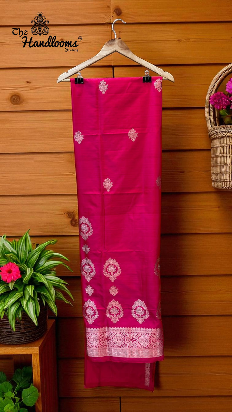Pure Katan Silk Handlooms Banarasi Dress material - The Handlooms