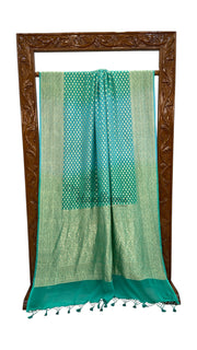 Khaddi Georgette Handloom Banarasi Saree - The Handlooms