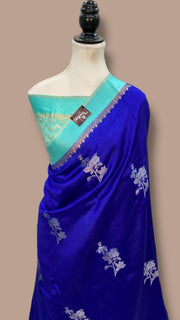 Pure Mango Silk Banarasi Handlokom Saree - The Handlooms