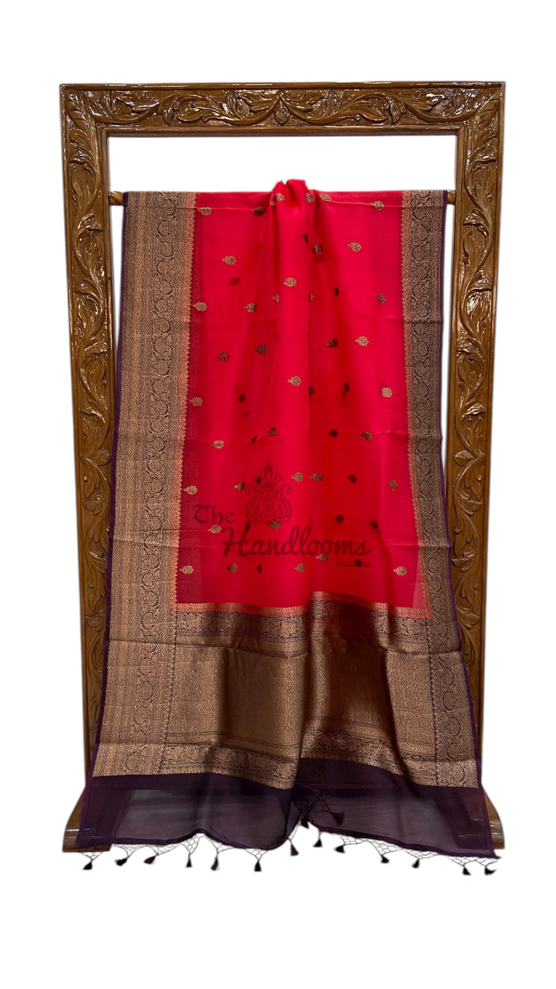 Pure Kora Handloom Banarasi Saree