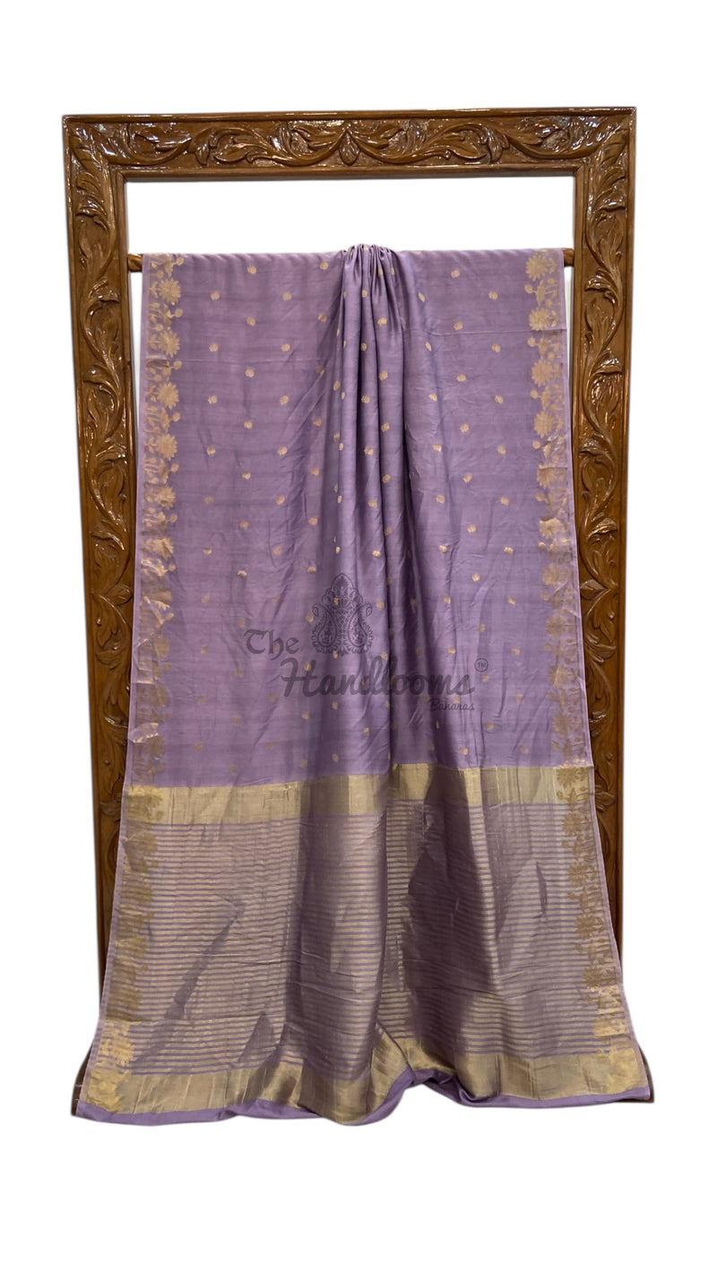 Moonga Georgette Handloom Banarasi Saree - The Handlooms