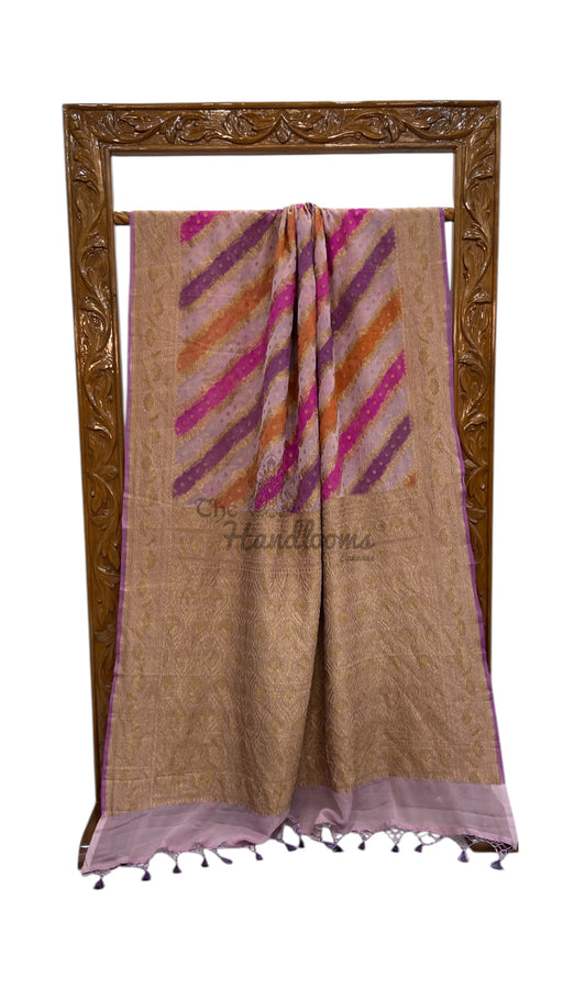 Pure Khaddi Georgette Handloom Banarasi Saree - The Handlooms