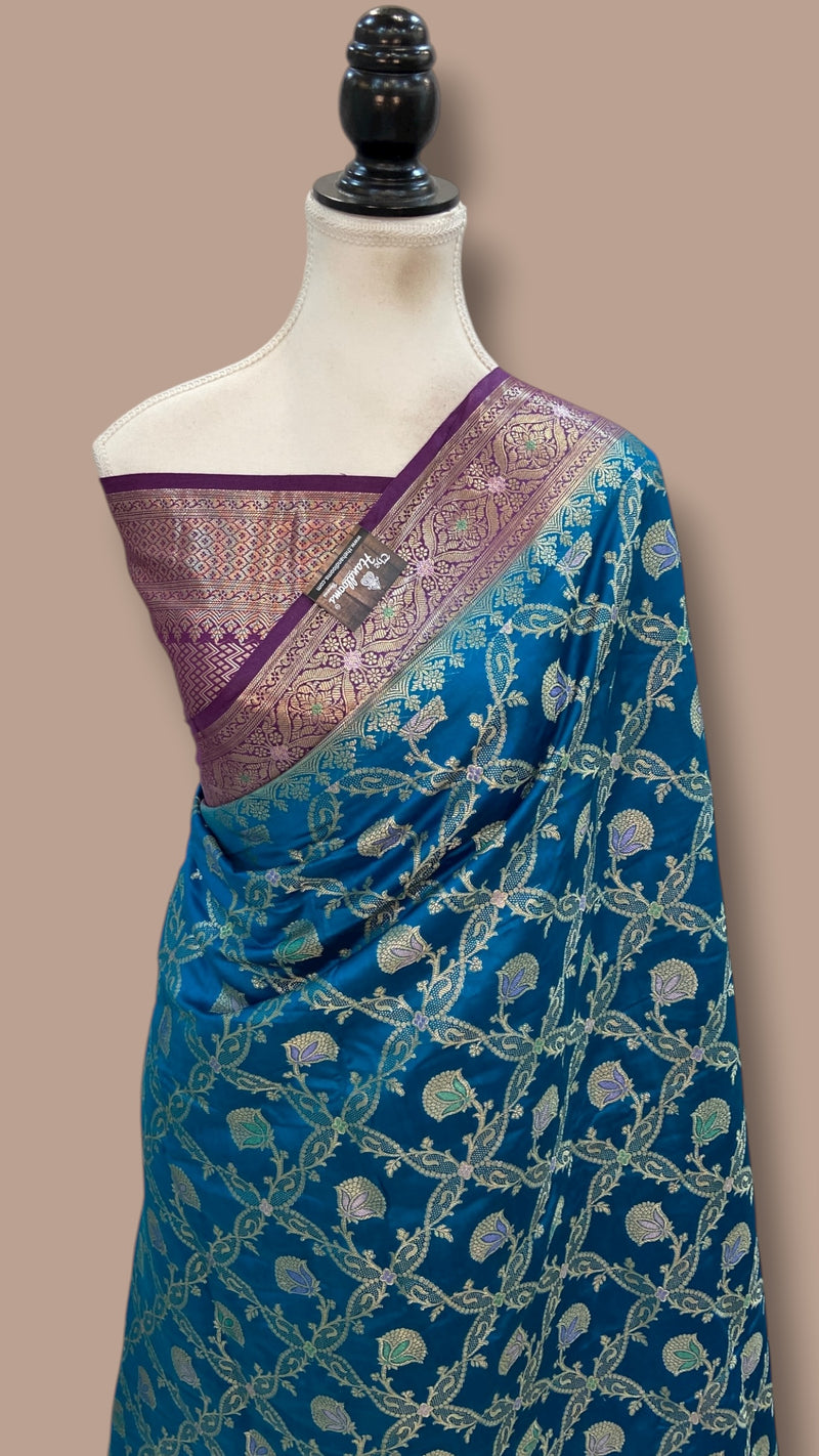 Pure Chiniya Silk Handloom Banarasi Saree - The Handlooms