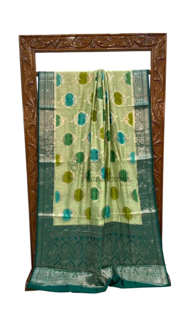 Pure Chiniya Silk Handloom Banarasi Saree - The Handlooms