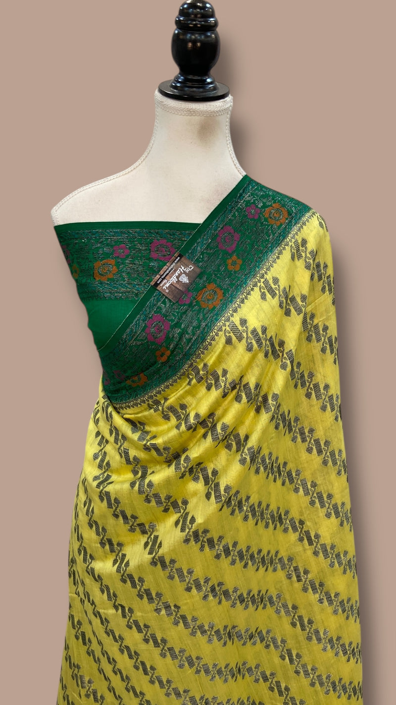 Pure Chiniya Silk Handloom Banarasi Saree - The Handlooms
