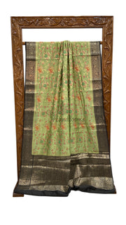 Pure Chiniya Silk Handloom Banarasi Saree - The Handlooms