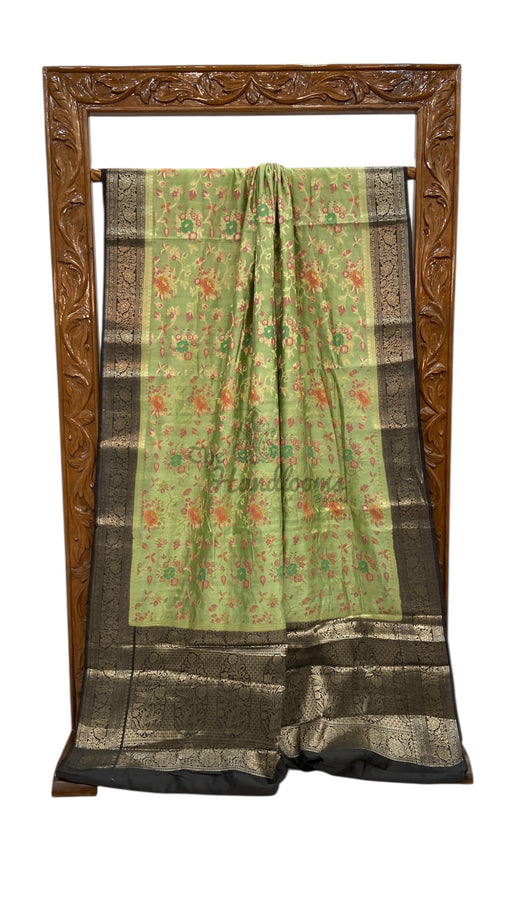 Pure Chiniya Silk Handloom Banarasi Saree - The Handlooms