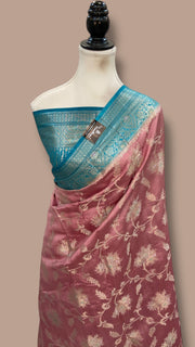 Pure Chiniya Silk Handloom Banarasi Saree - The Handlooms