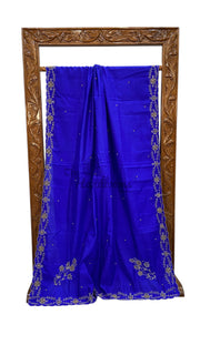 Pure Moonga Georgette Handloom Banarasi Saree With Handwork - The Handlooms