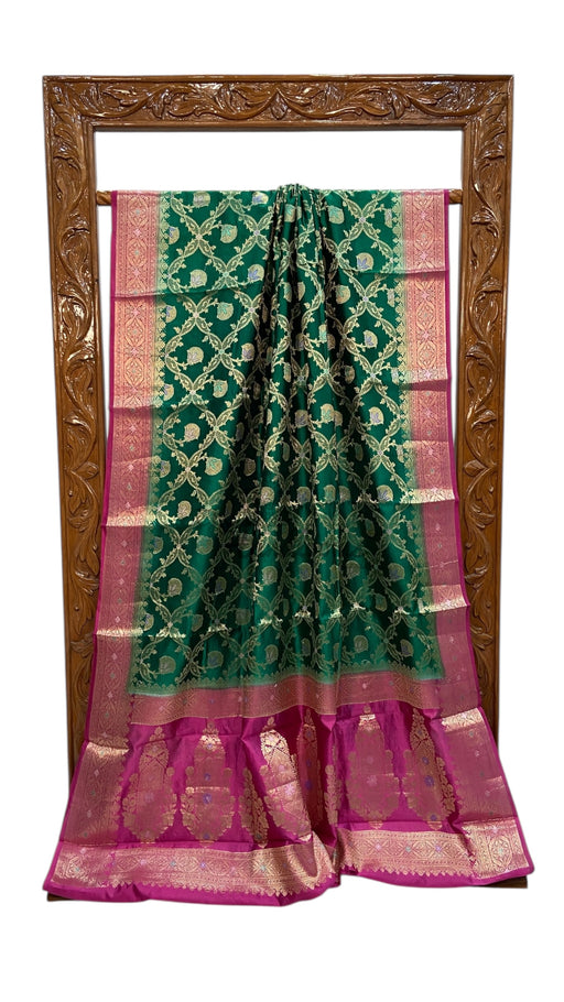 Pure Dupion Silk Banarasi Saree - The Handlooms