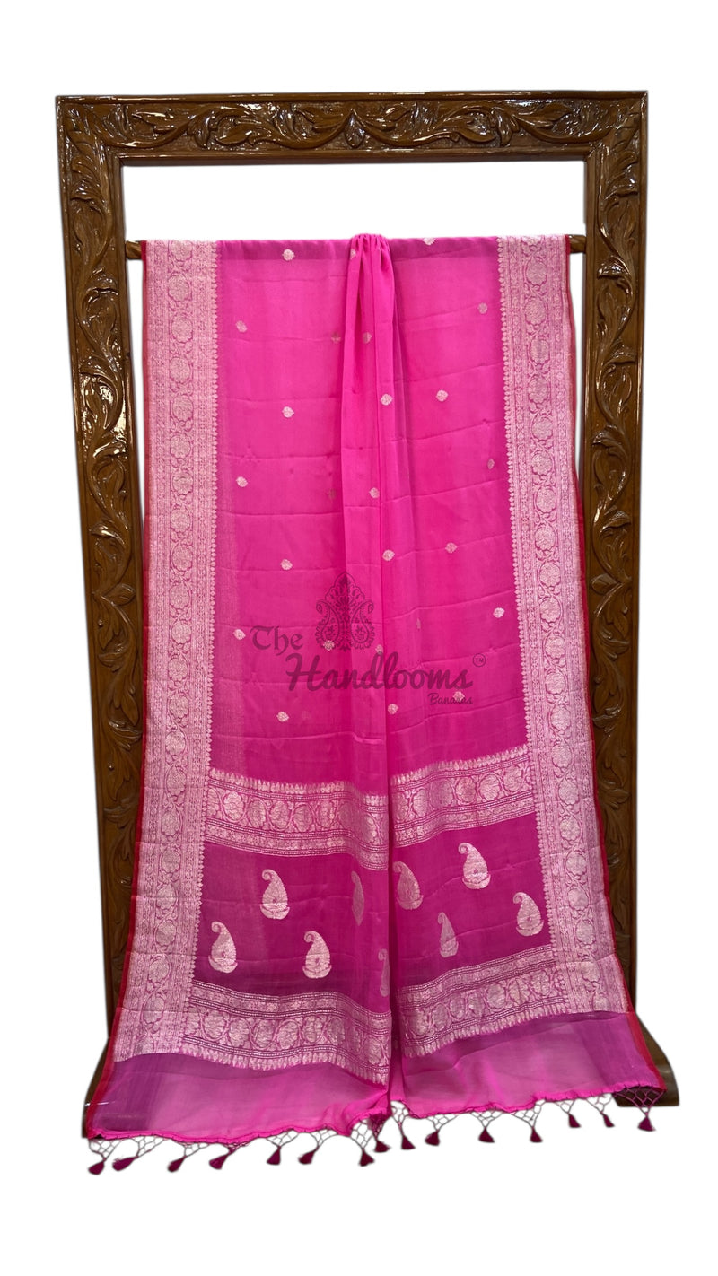 Pure Georgette Handloom Banarasi Saree