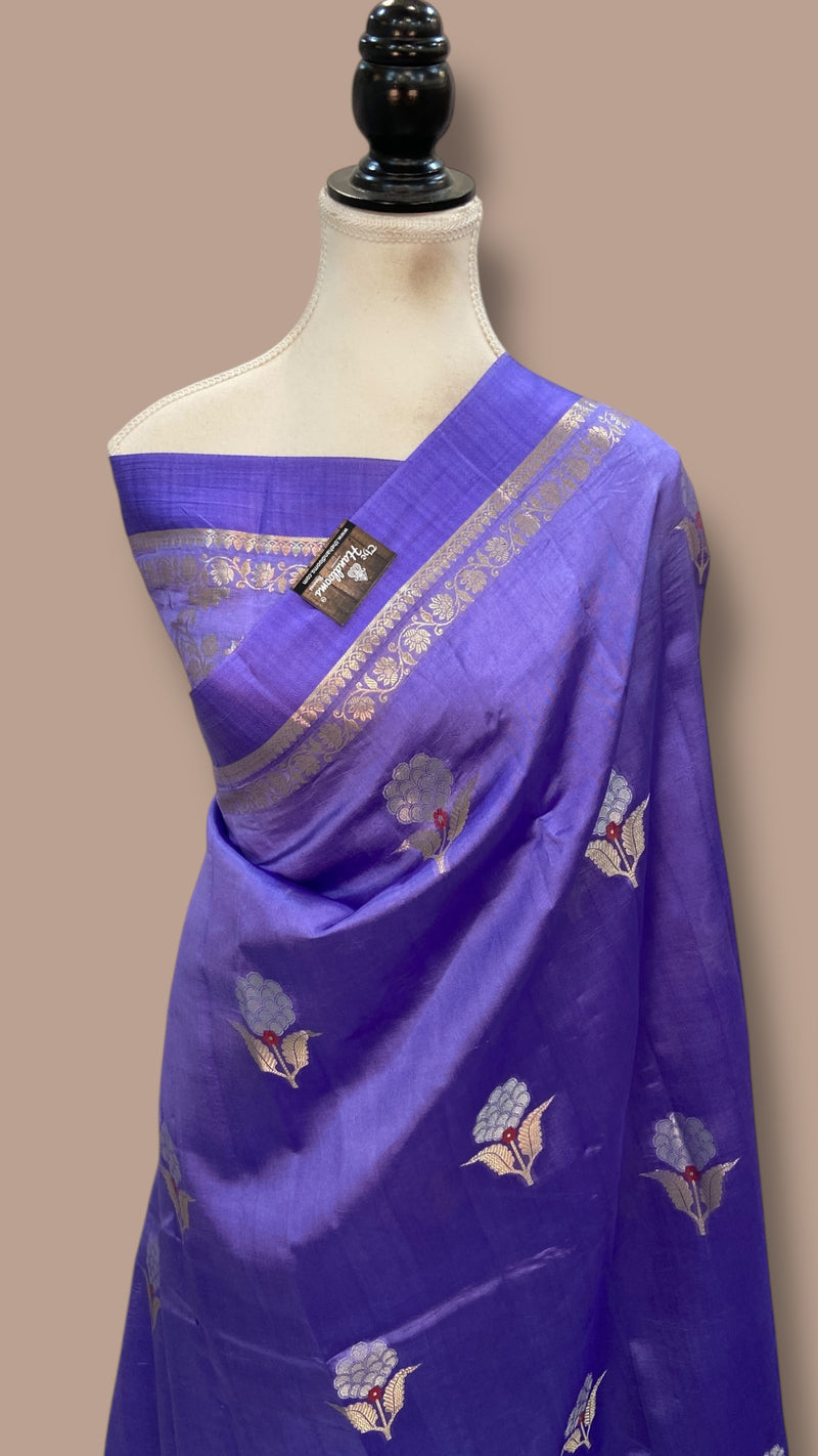 Pure Mango Silk Banarasi Handloom Saree