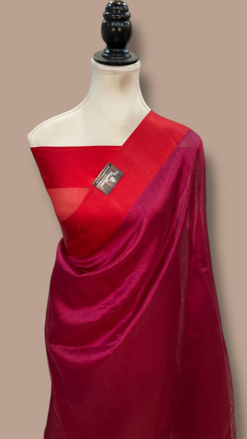 Pure Kora Tissue Handloom Banarasi Saree