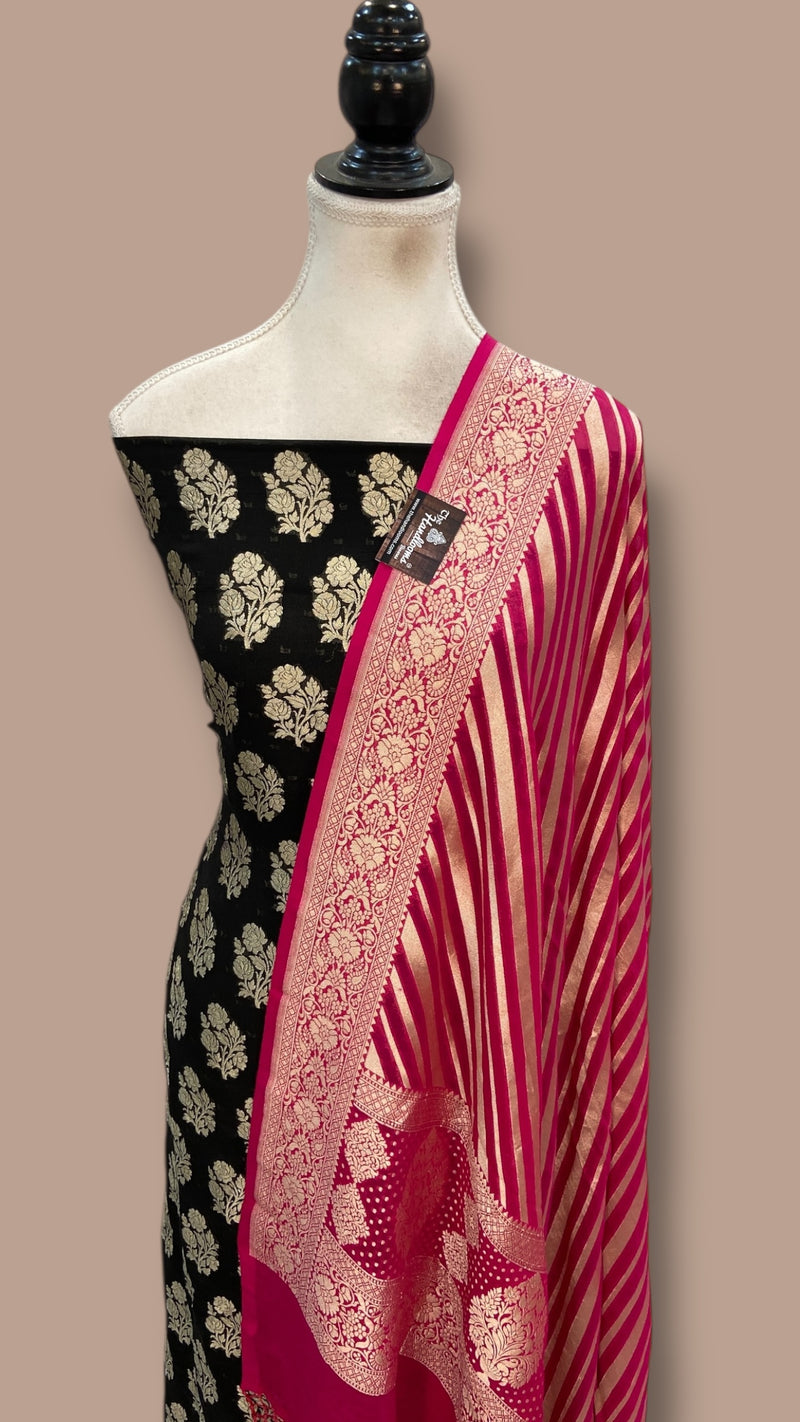 Khaddi Georgette Banarasi Dress Material Water Zari