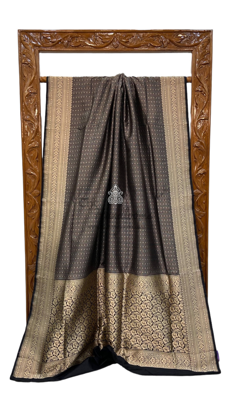 Pure Katan Silk Banarasi Handloom Saree - Tanchui Brocade - The Handlooms