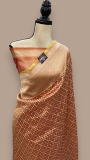 Pure Tissue Reshmi Zari Banarasi Brocade Handloom Saree - The Handlooms