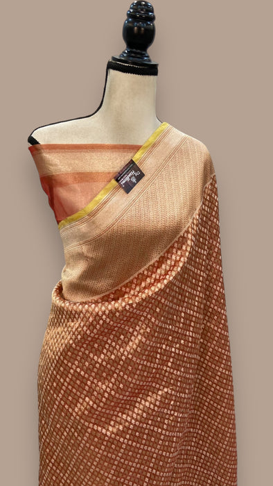 Pure Tissue Reshmi Zari Banarasi Brocade Handloom Saree