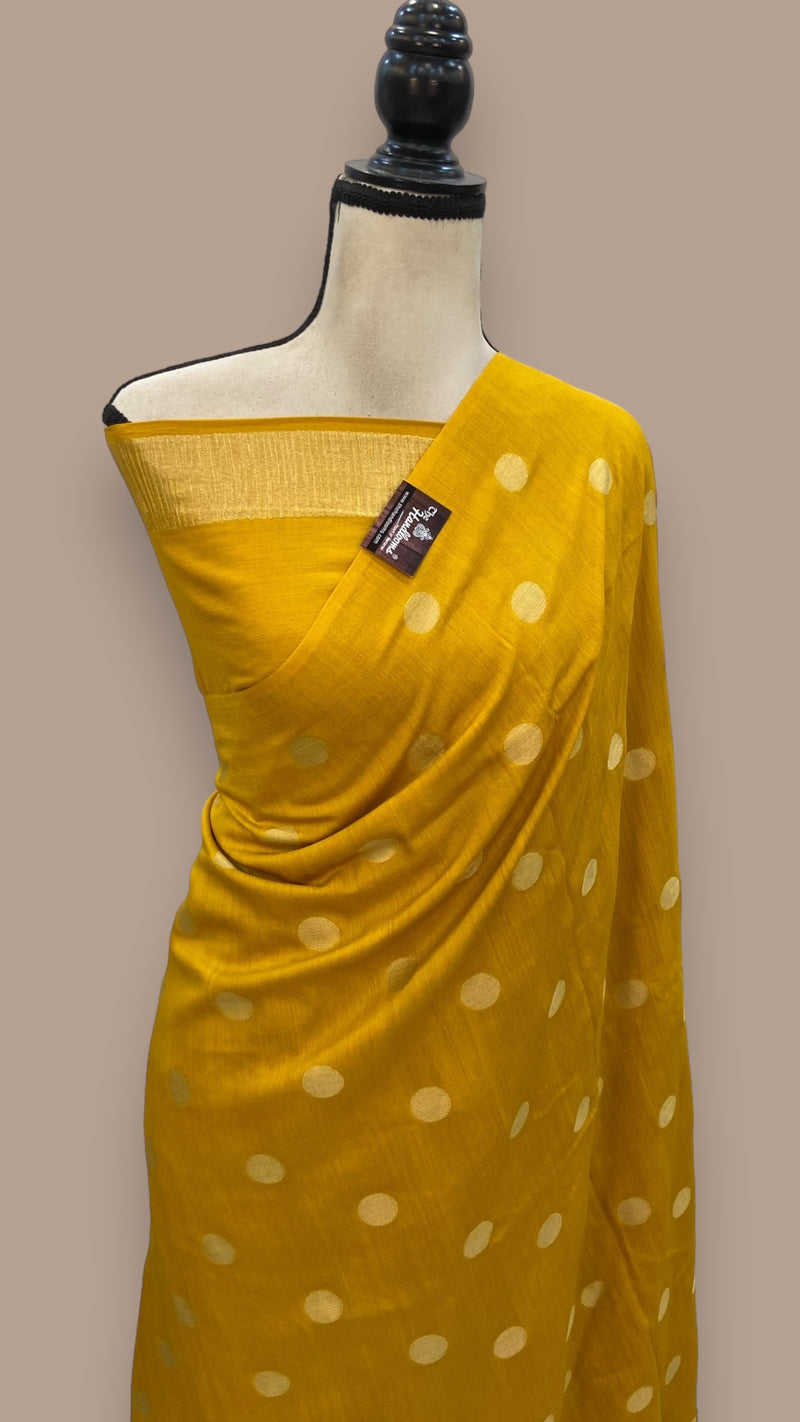 Moonga Georgette Handloom Banarasi Saree - The Handlooms