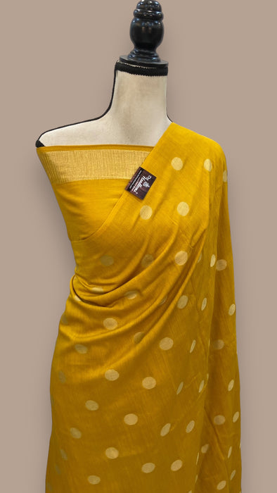 Moonga Georgette Handloom Banarasi Saree