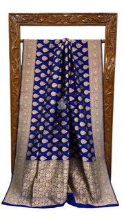 Pure Katan Silk Banarasi Handloom Saree - All over Jaal work - The Handlooms
