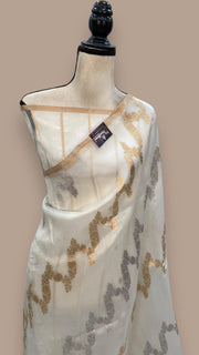 Pure Kora Handloom Banarasi Saree - The Handlooms