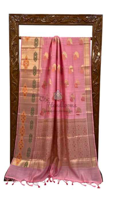 Pure Chanderi Handloom Banarasi Saree