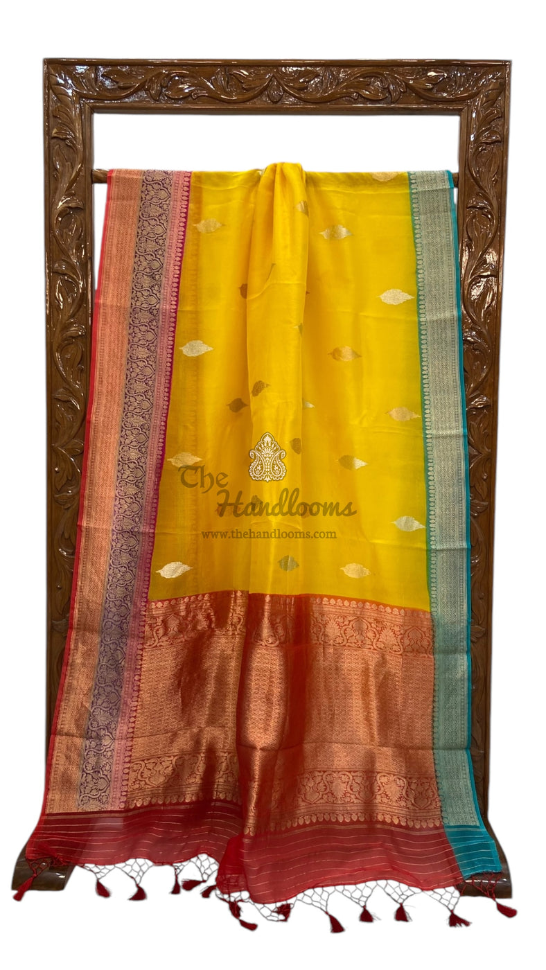 Pure Kora Handloom Banarasi Saree - The Handlooms