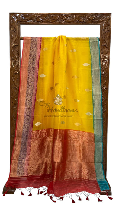 Pure Kora Handloom Banarasi Saree