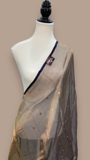 Pure kora Tissue Banarasi Brocade Handloom Dupatta - The Handlooms