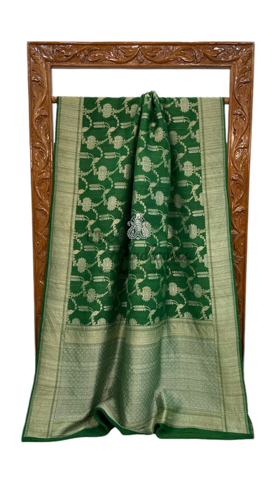 Tussar Georgette Handloom Banarasi Saree