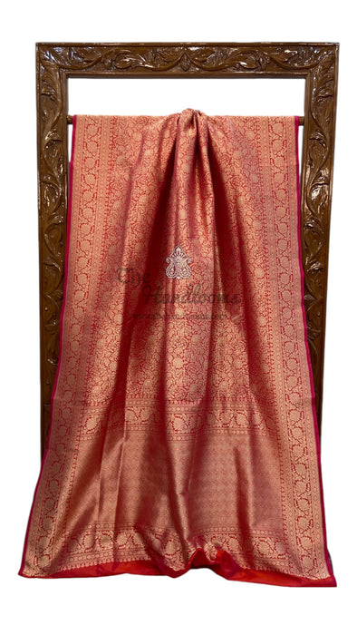 Pure Katan Silk Banarasi Handloom Saree - Tanchui Brocade