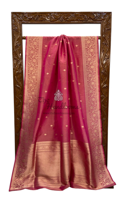 Pure tissue Katan Silk Banarasi Handloom Saree - All over Kadua motifs