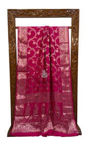 Pure Chiniya Silk Handloom Banarasi Saree - The Handlooms