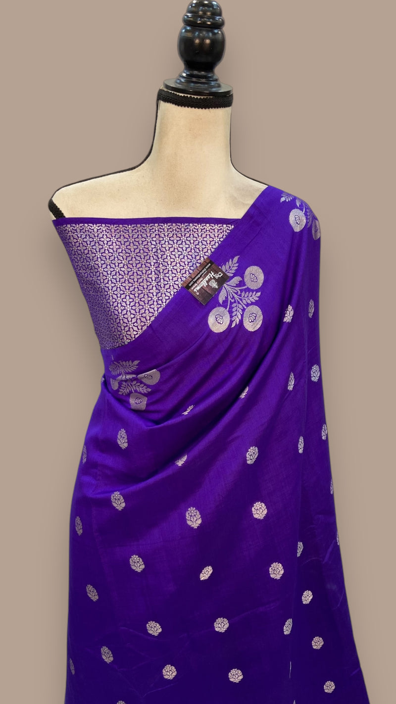 Pure Chiniya Silk Handloom Banarasi Saree - The Handlooms