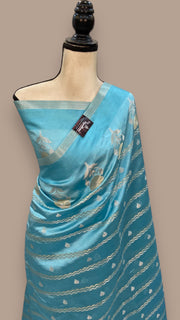 Pure Mango Silk Banarasi Handloom Saree - The Handlooms