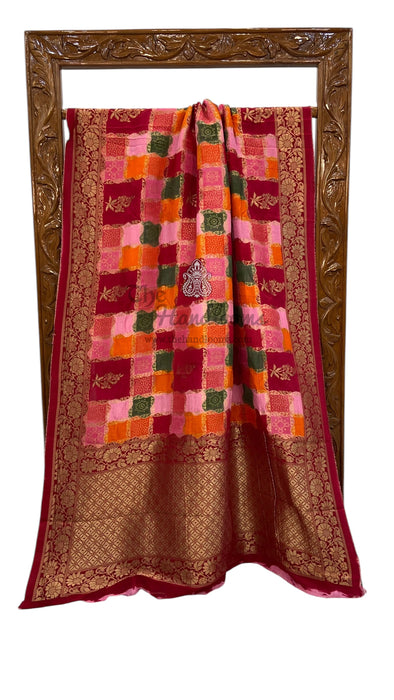 Pure Khaddi Crepe Silk Banarasi Saree