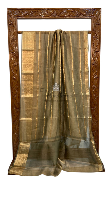 Pure Kora Tissue Handloom Banarasi Saree